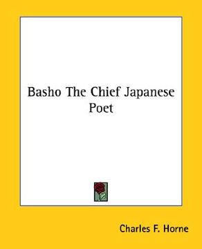 portada basho the chief japanese poet (en Inglés)