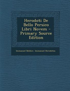 portada Herodoti De Bello Persico Libri Novem (en Italiano)