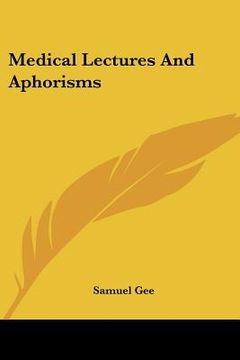 portada medical lectures and aphorisms (in English)