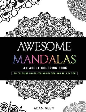portada Awesome Mandalas: An Adult Coloring Book (Stress Relieving Patterns) 