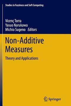 portada Non-Additive Measures: Theory and Applications (en Inglés)