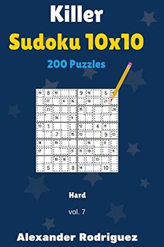 portada Killer Sudoku 10X10 Puzzles - Hard 200 Vol. 7 (in English)