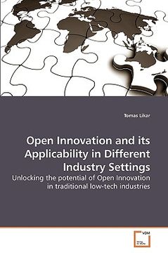 portada open innovation and its applicability in different industry settings (en Inglés)