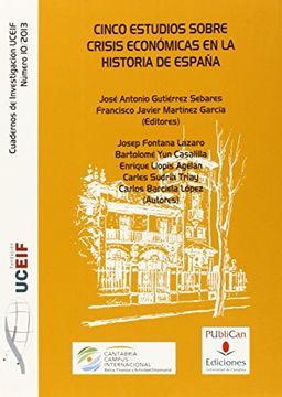 portada Cinco estudios sobre crisis económicas en la historia de España (Difunde)