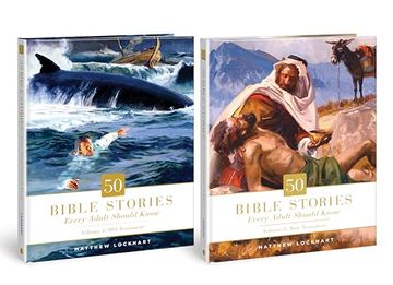 portada 50 Bible Stories Every Adult Should Know: Two-Volume set (en Inglés)