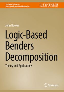 portada Logic-Based Benders Decomposition: Theory and Applications (en Inglés)