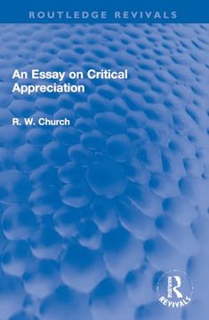 portada An Essay on Critical Appreciation (en Inglés)