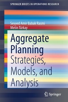 portada Aggregate Planning: Strategies, Models, and Analysis (en Inglés)