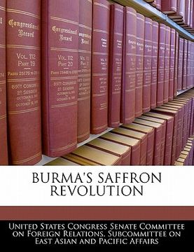 portada burma's saffron revolution (en Inglés)