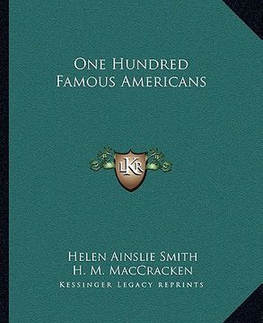 portada one hundred famous americans (en Inglés)