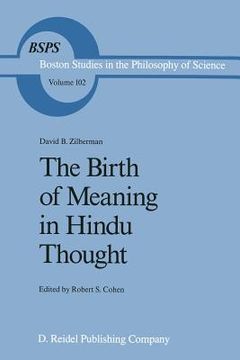 portada The Birth of Meaning in Hindu Thought (in English)