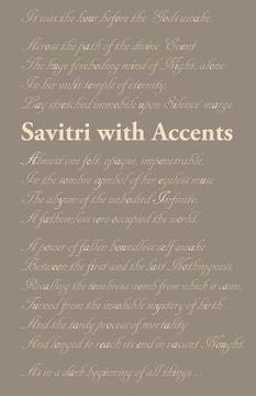 portada Savitri with Accents (en Inglés)