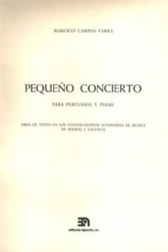 portada peque･o concierto (percusion y piano) (in Spanish)