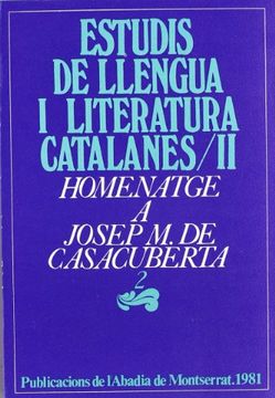 portada Homenatge a Josep m. De Casacuberta, 2 (en Catalá)