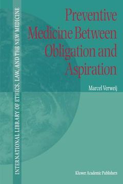 portada preventive medicine between obligation and aspiration (en Inglés)
