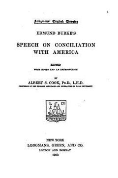 portada Edmund Burke's Speech on Conciliation With America (in English)