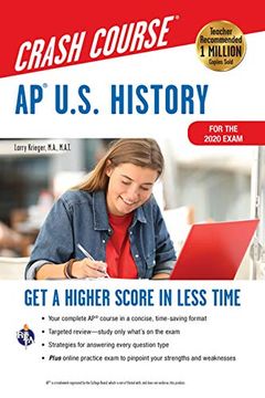 portada Ap(R) U. S. History Crash Course, for the 2020 Exam, Book + Online (Advanced Placement Crash Course) (en Inglés)