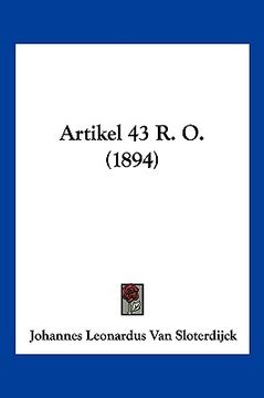 portada Artikel 43 R. O. (1894)