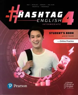 portada Hashtag English 4 Intermediate Student's Book and Ebook (en Inglés)