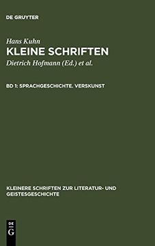 portada Sprachgeschichte. Verskunst (Kleinere Schriften zur Literatur- und Geistesgeschichte) (in German)
