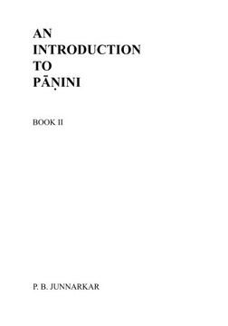 portada An Introduction to Panini - ii: Volume 2 (en Inglés)