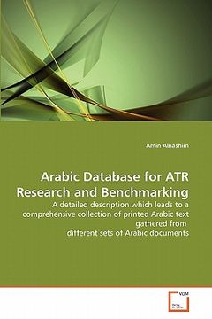 portada arabic database for atr research and benchmarking (en Inglés)