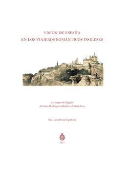 portada Visión de España en los Viajeros Románticos Ingleses
