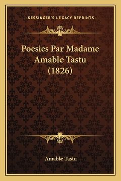 portada Poesies Par Madame Amable Tastu (1826) (en Francés)