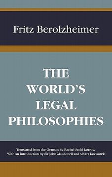 portada the world's legal philosophies (en Inglés)