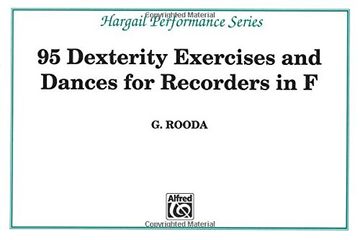 portada 95 Finger Dexterity Exercises and Dances for Recorders in f (Hargail Performance) (en Inglés)
