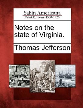 portada notes on the state of virginia. (en Inglés)