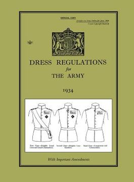 portada DRESS REGULATIONS FOR THE ARMY 1934With Important 1938 Amendments (en Inglés)
