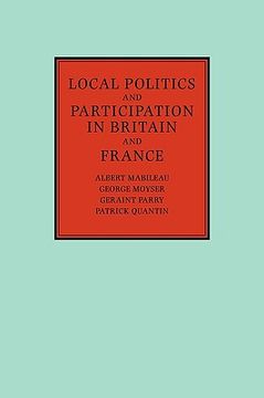 portada Local Politics and Participation in Britain and France Hardback (en Inglés)