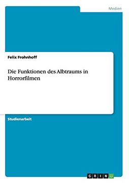 portada Die Funktionen des Albtraums in Horrorfilmen (German Edition)