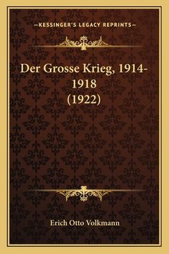 portada Der Grosse Krieg, 1914-1918 (1922) (in German)