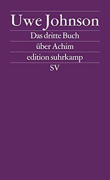 portada Das Dritte Buch Über Achim. Roman. Mit Einer Zeittafel. (=Edition Suhrkamp Leipzig, es 1819, nf 819). (en Alemán)