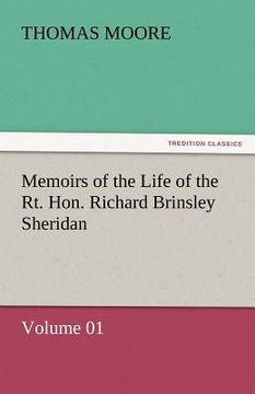 portada memoirs of the life of the rt. hon. richard brinsley sheridan - volume 01