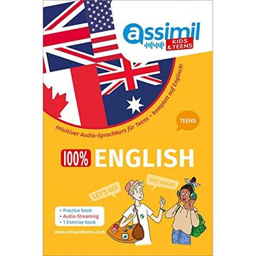 portada Assimil 100 % English - Teens: Intuitiver Audio-Sprachkurs für Teens - Lehrbuch + Übungsheft + Audio-Streaming (en Inglés)