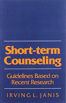 portada Short-Term Counseling: Guidelines Based on Recent Research (in English)