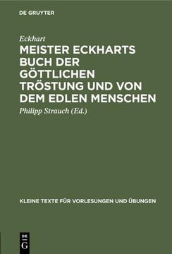 portada Meister Eckharts Buch der Göttlichen Tröstung und von dem Edlen Menschen: (Liber "Benedictus") (en Alemán)
