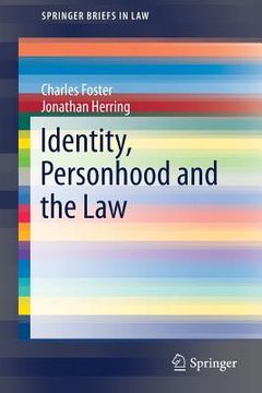 portada Identity, Personhood and the Law (en Inglés)