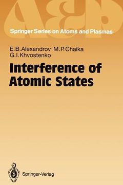 portada interference of atomic states (en Inglés)