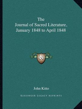 portada the journal of sacred literature, january 1848 to april 1848 (en Inglés)