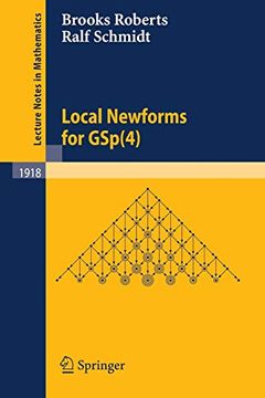 portada Local Newforms for Gsp(4): 1918 (Lecture Notes in Mathematics) (en Inglés)