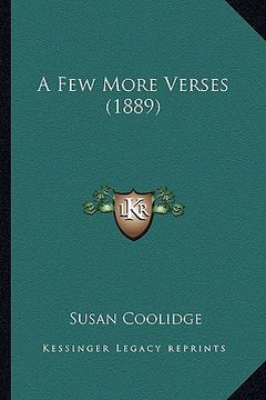 portada a few more verses (1889) a few more verses (1889) (in English)