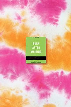 portada Burn After Writing (Tie-Dye) (in English)
