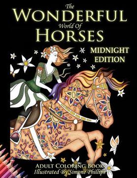 portada The Wonderful World of Horses: Midnight Edition: Images now with a midnight black background (in English)