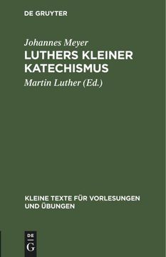 portada Luthers Kleiner Katechismus (en Alemán)