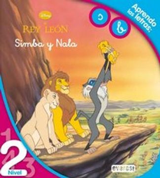 portada El Rey León. Simba y Nala. Lectura Nivel 2: Aprendo las letras s y b. (Leo con Disney)