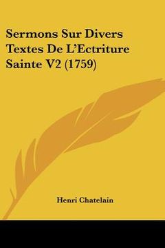 portada sermons sur divers textes de l'ectriture sainte v2 (1759)
